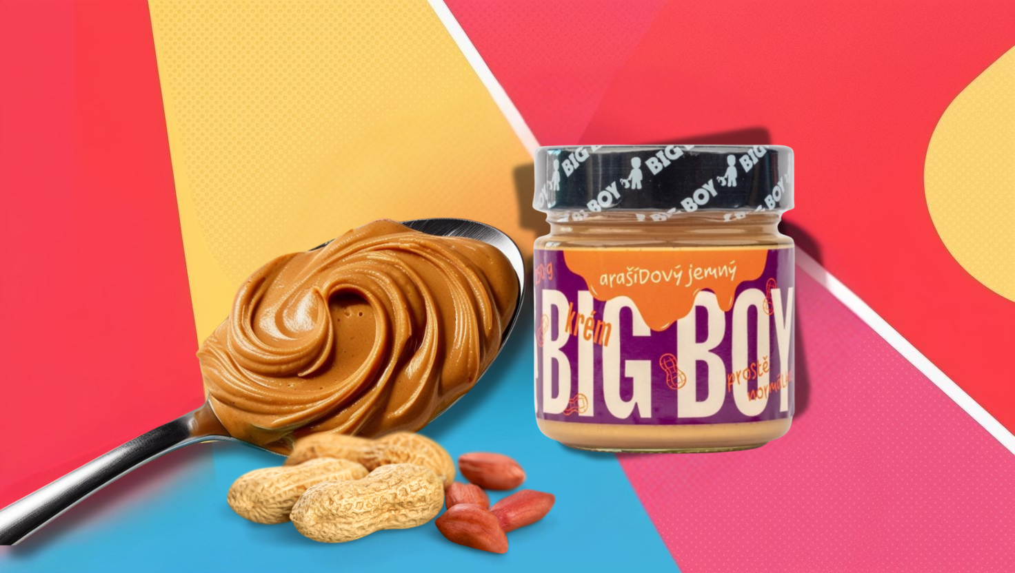 arašídové máslo big boy super smooth male